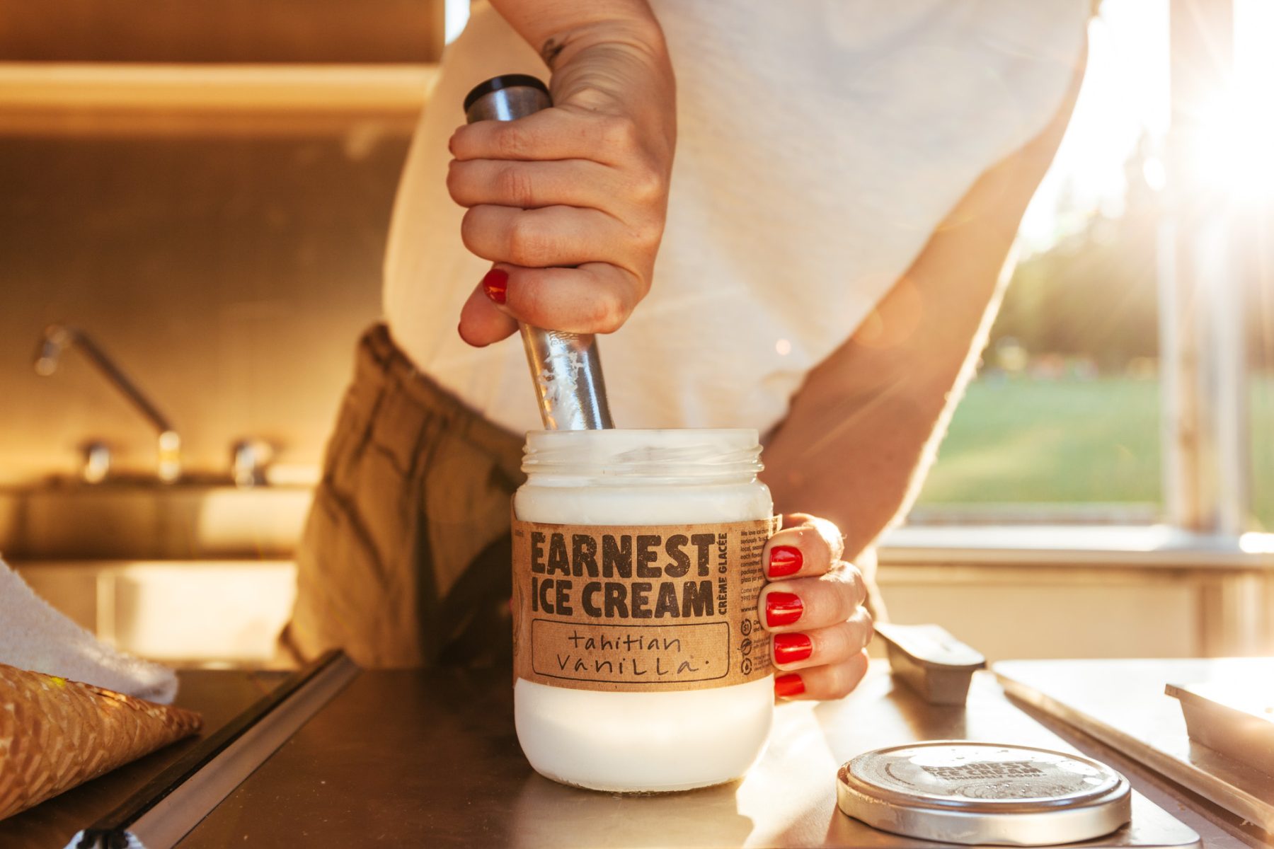 Earnest Ice Cream Photography